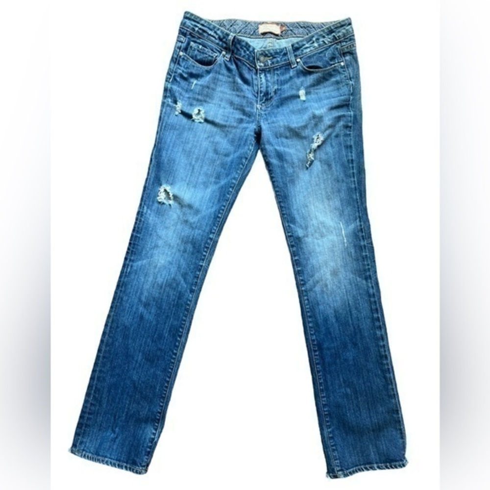 Paige Jimmy Jimmy Medium Wash Boyfriend Straight Leg Jeans Size 28 #1065-0090